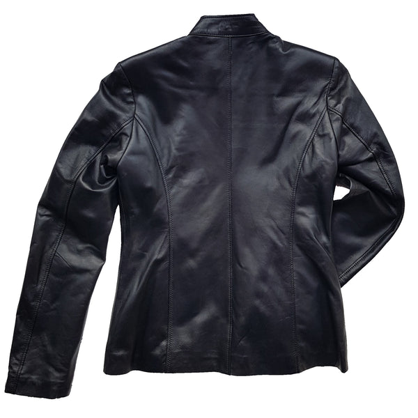 Blouson en Cuir Véritable (LADY)