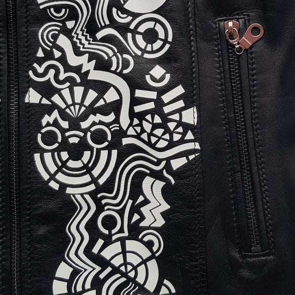 Blouson en Cuir Véritable (LADY)