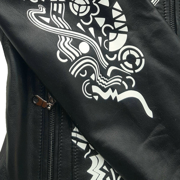 Blouson en Cuir Véritable (LADY)