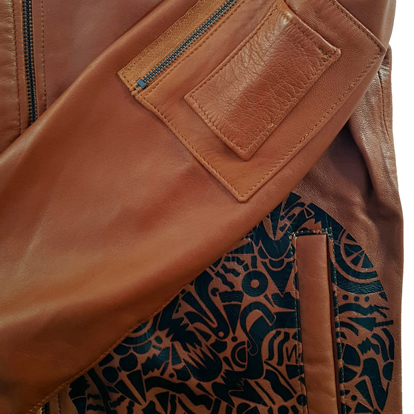 Blouson en Cuir Véritable (LARKO)