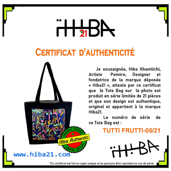 Tote Bag Double Face (TUTTI FRUTTI)